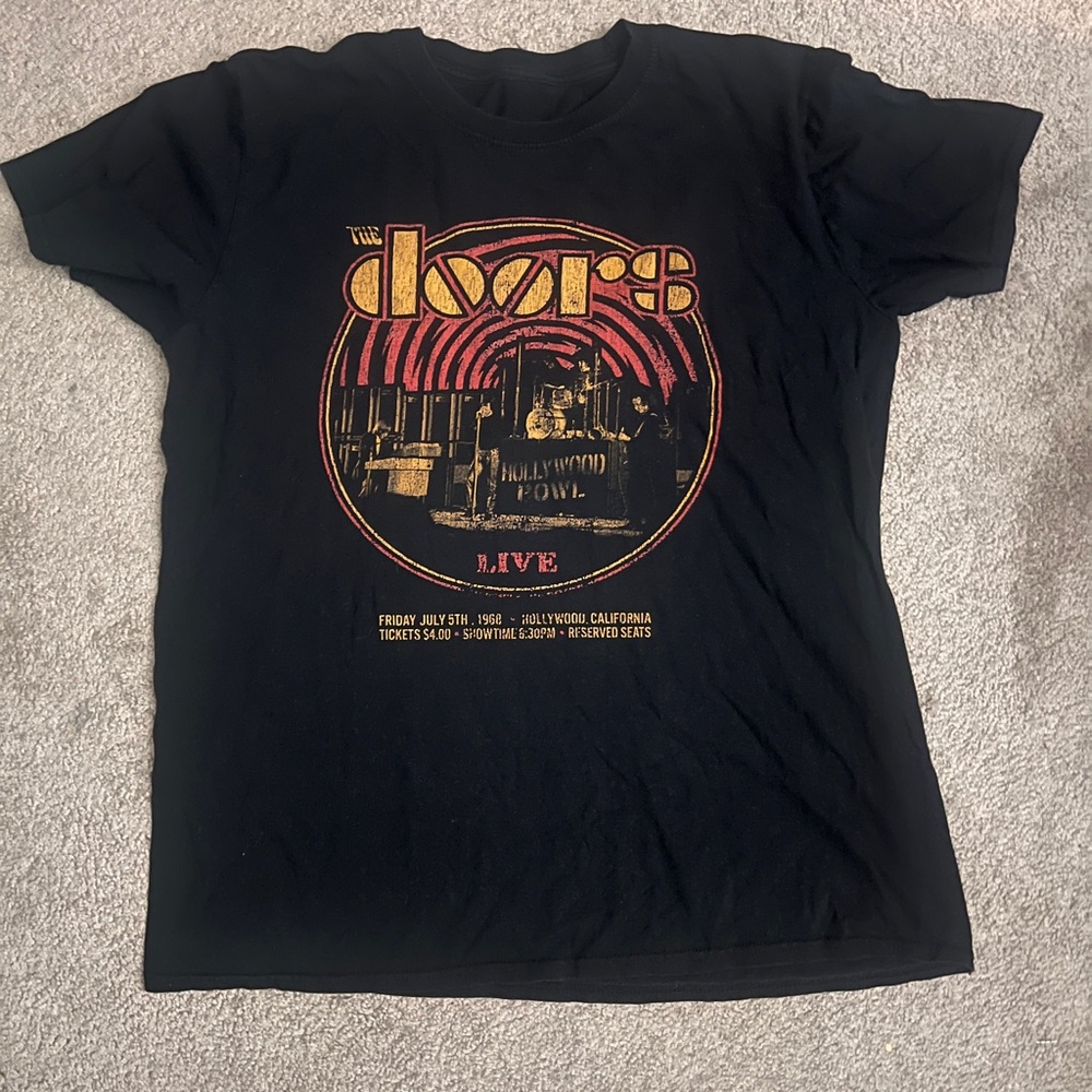 Vintage The Doors Black Graphic T-Shirt